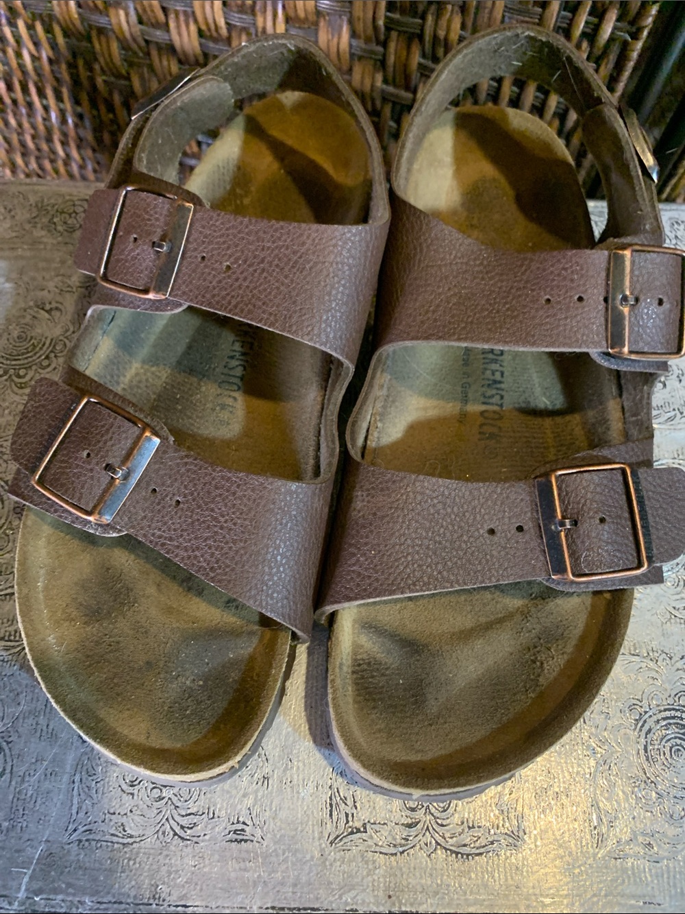 Birkenstock Milano Sandals Mocha Brown Size 9 Men’s